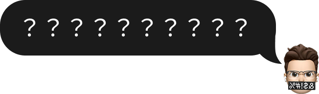 A reply bubble shows question marks.